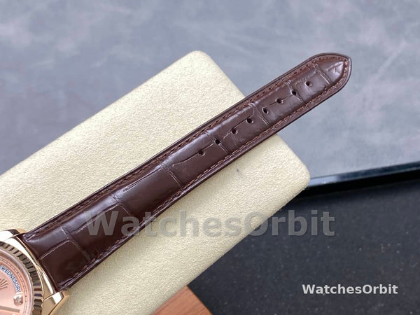 Replica Heren Rolex Day Date 36-m128236 0006, Roze Romein, Roze
