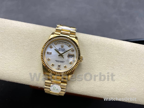 Replica Rolex Day Date 36-M128236 0020, oro bianco, quadrante blu, quadrante blu