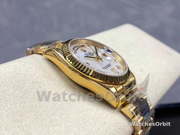Replica Rolex Day Date 36-M128236 0020, oro bianco, quadrante blu, quadrante blu