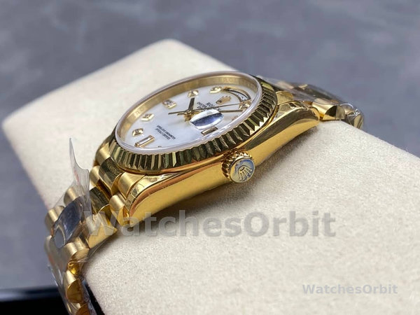 Replica Rolex Day Date 36-M128236 0020, oro bianco, quadrante blu, quadrante blu