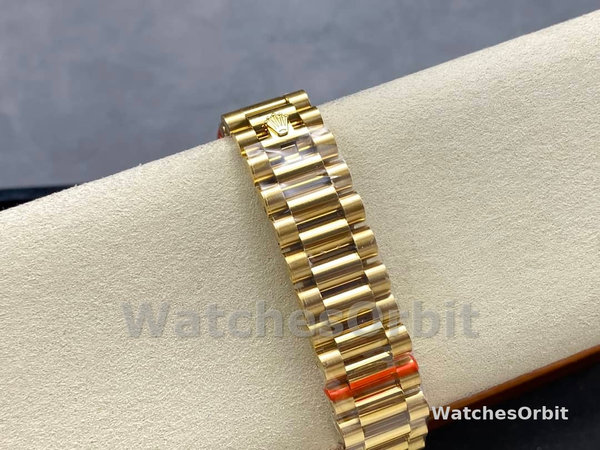 Replica Rolex Day Date 36-M128236 0020, oro bianco, quadrante blu, quadrante blu
