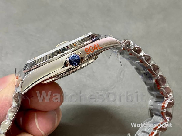 Replica Rolex Day-Date 40-M228239 0060 voor heren, 18K witgoud, wijzerplaat in leisteen
