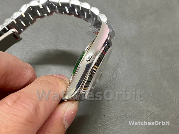 Replica Rolex Day-Date 40-M228239 0060 voor heren, 18K witgoud, wijzerplaat in leisteen