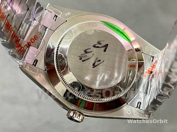 Replica Rolex Day-Date 40-M228239 0060 voor heren, 18K witgoud, wijzerplaat in leisteen
