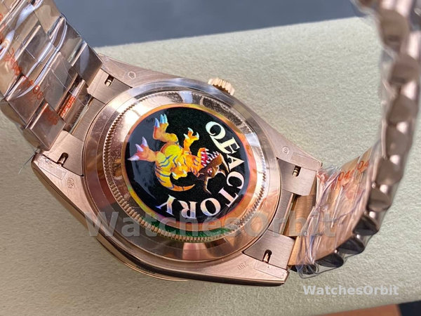 Replica Heren Rolex Day-Date 40-m228235 0003, 18K Everose Goud, President, Chocolade Wijzerplaat