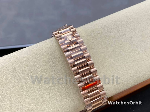 Replica Heren Rolex Day-Date 40-m228235 0003, 18K Everose Goud, President, Chocolade Wijzerplaat