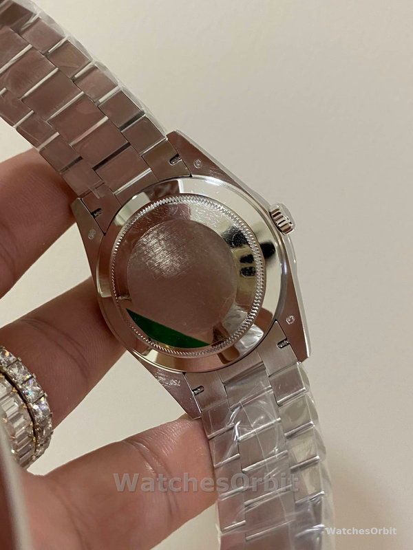 Replica Rolex Day-Date 40-M228396TBR 0027, platina, meteoriet diamant wijzerplaat, grijze wijzerplaat voor heren