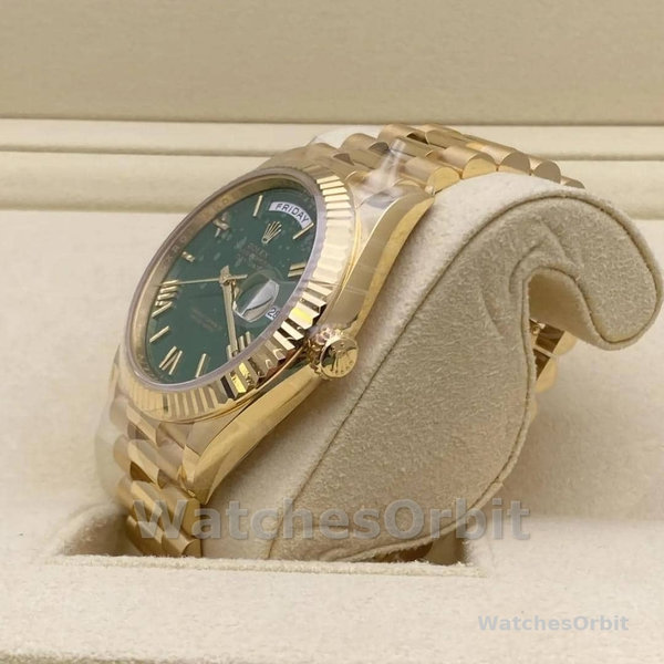 Replica Heren Rolex Day Date 40-228238 0061, President, Groen
