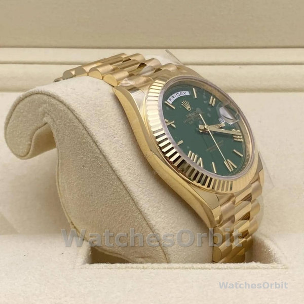 Replica Heren Rolex Day Date 40-228238 0061, President, Groen