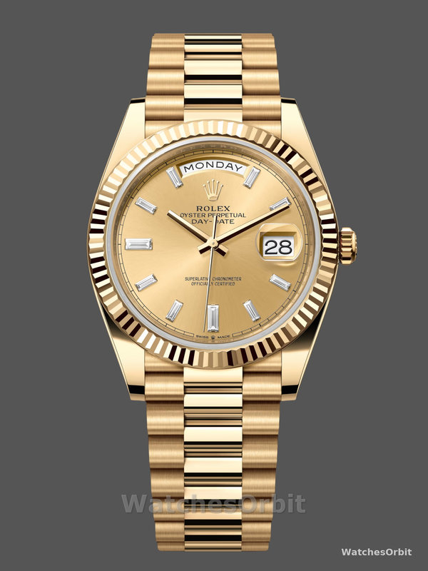 Rolex Day Date 40 Yellow Gold Champagne Dial m228238 0005