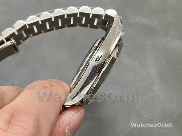 Replica Heren Rolex Day-Date 40-228206 0036, Platina, Meteoriet Baguette Wijzerplaat, Heren Meteoriet Wijzerplaat