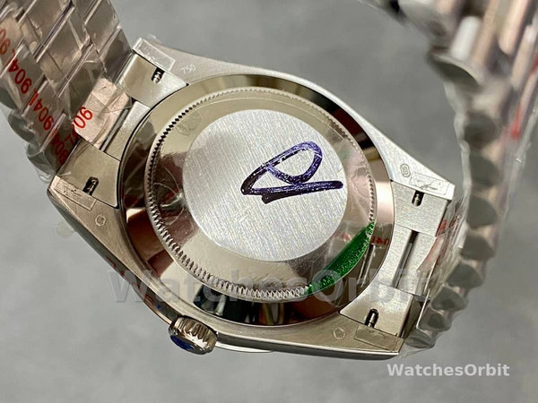Replica Heren Rolex Day-Date 40-228206 0036, Platina, Meteoriet Baguette Wijzerplaat, Heren Meteoriet Wijzerplaat