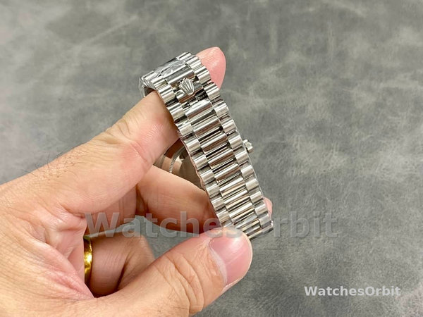Replica Heren Rolex Datejust 41-m126334 0013, Grijze wijzerplaat, Oystersteel & Witgoud, Stalen Band