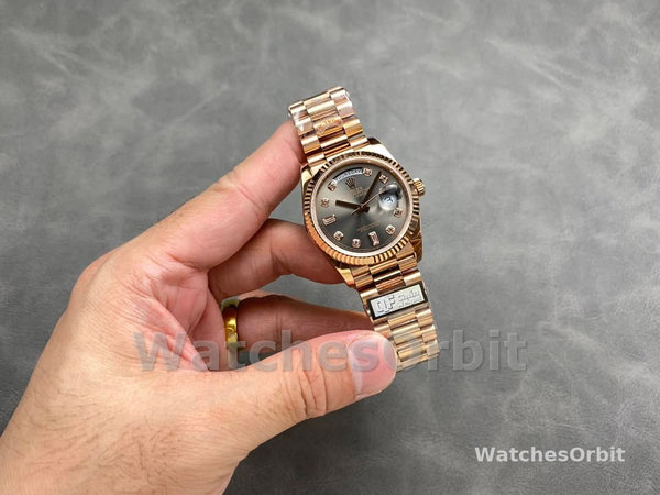 Replica Heren Rolex Submariner 40-16613T, 18K, Champagne Diamond Dial, Zwarte Bezel, Gold Champagne Dial
