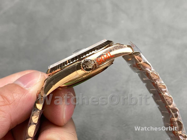Replica Heren Rolex Submariner 40-16613T, 18K, Champagne Diamond Dial, Zwarte Bezel, Gold Champagne Dial