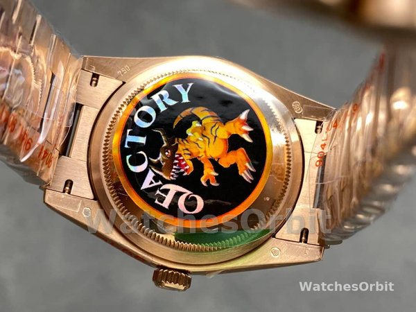 Replica Heren Rolex Submariner 40-16613T, 18K, Champagne Diamond Dial, Zwarte Bezel, Gold Champagne Dial