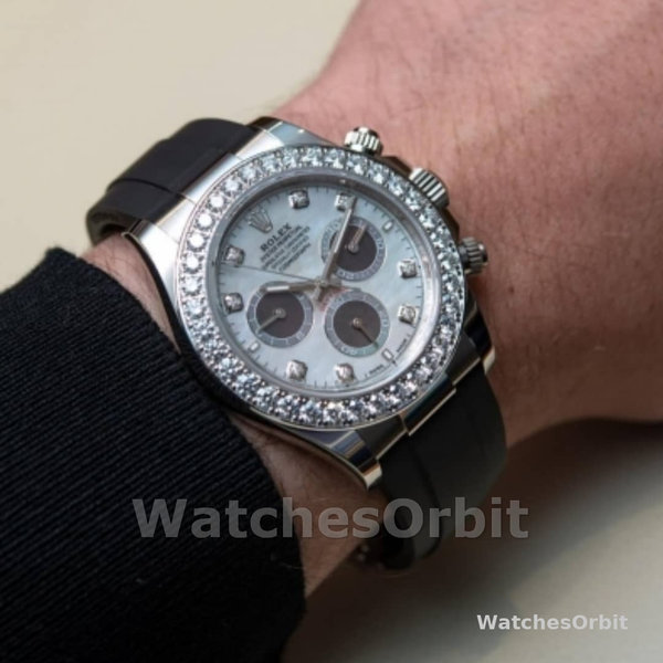 Replica Heren Rolex Daytona Cosmograph-126589RBR 0001, 40mm, 2024 Release, Witte Parelmoer Wijzerplaat