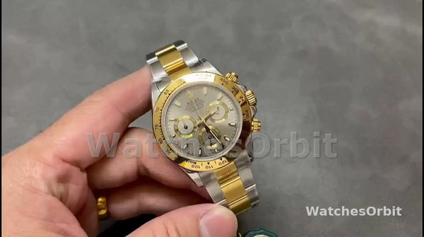Replica Rolex Cosmograph Daytona-116503, 40 mm, quadrante indicizzato rodio, Uomo Rodio