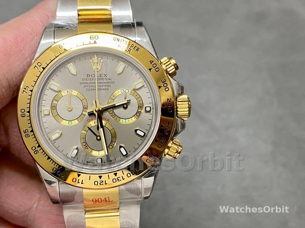 Replica Rolex Cosmograph Daytona-116503, 40 mm, quadrante indicizzato rodio, Uomo Rodio