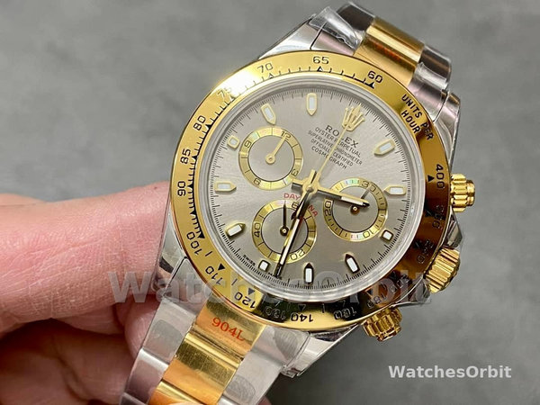 Replica Rolex Cosmograph Daytona-116503, 40 mm, quadrante indicizzato rodio, Uomo Rodio
