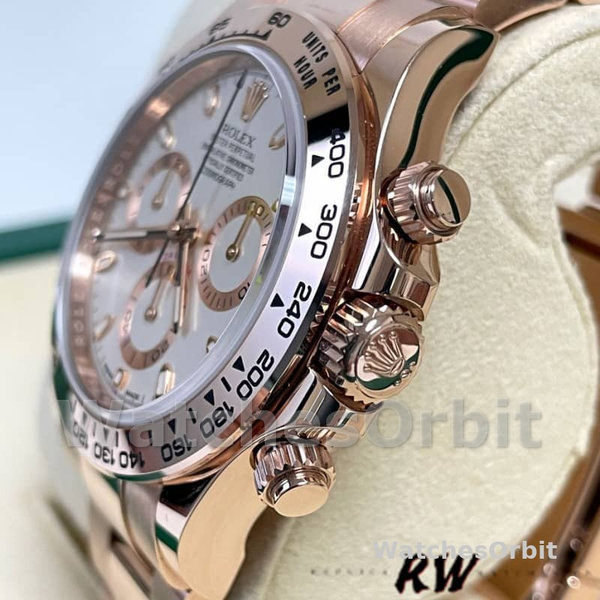 Rolex Cosmograph Daytona 116505 Oyster Bracelet Rose Ivory Dial 40mm Herren Replica Watch