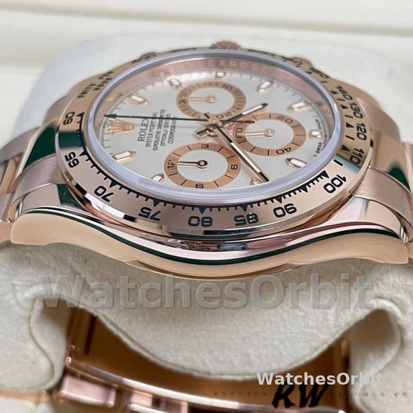 Rolex Cosmograph Daytona 116505 Oyster Bracelet Rose Ivory Dial 40mm Herren Replica Watch