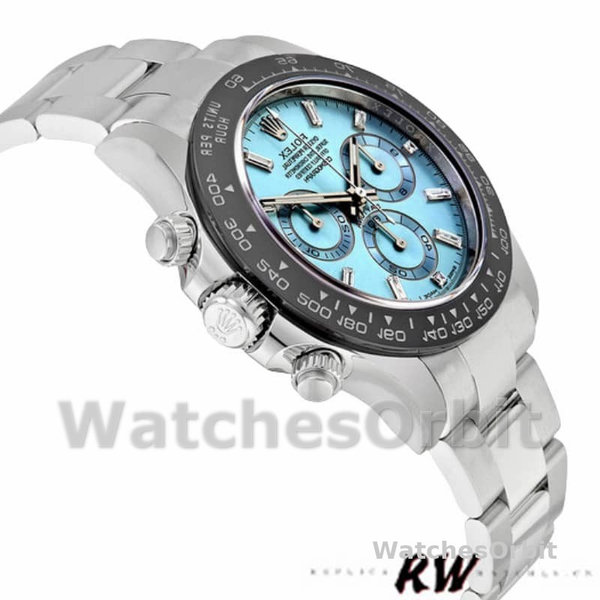 Rolex Cosmograph Daytona 116506 Ice Blue Dial Platinum 40MM Mens Replica Watch