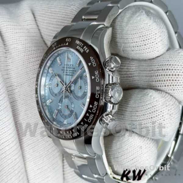 Rolex Cosmograph Daytona 116506 Ice Blue Dial Platinum 40MM Mens Replica Watch
