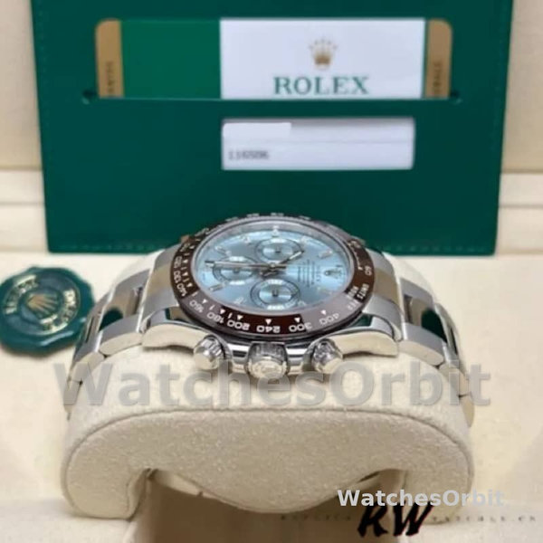 Rolex Cosmograph Daytona 116506 Ice Blue Dial Platinum 40MM Mens Replica Watch