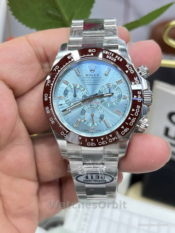 Rolex Cosmograph Daytona 116506 Ice Blue Dial Platinum 40MM Mens Replica Watch