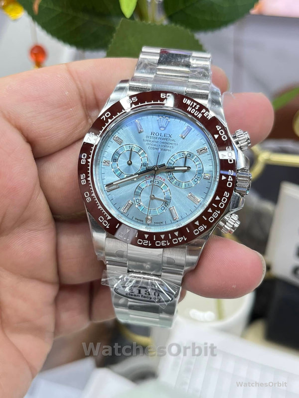 Rolex Cosmograph Daytona 116506 Ice Blue Dial Platinum 40MM Mens Replica Watch