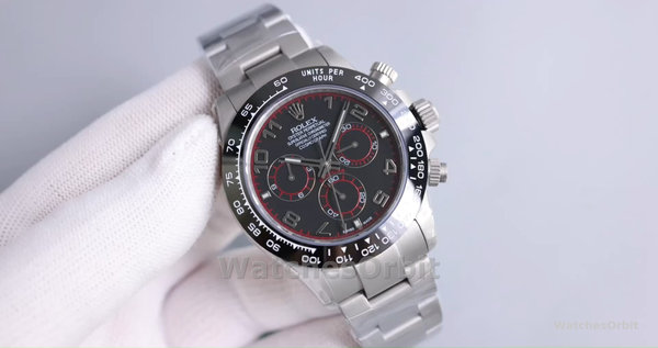 Rolex Cosmograph Daytona 116509 Black Arabic Dial White Gold 40MM Mens Replica Watch