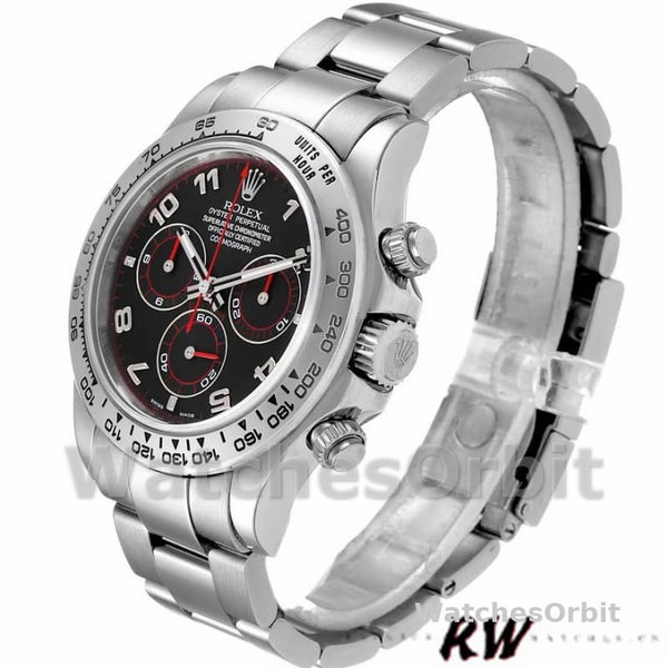 Rolex Cosmograph Daytona 116509 Black Arabic Dial White Gold 40MM Mens Replica Watch