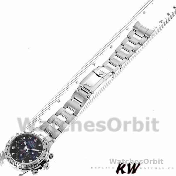 Rolex Cosmograph Daytona 116509 Black Arabic Dial White Gold 40MM Mens Replica Watch
