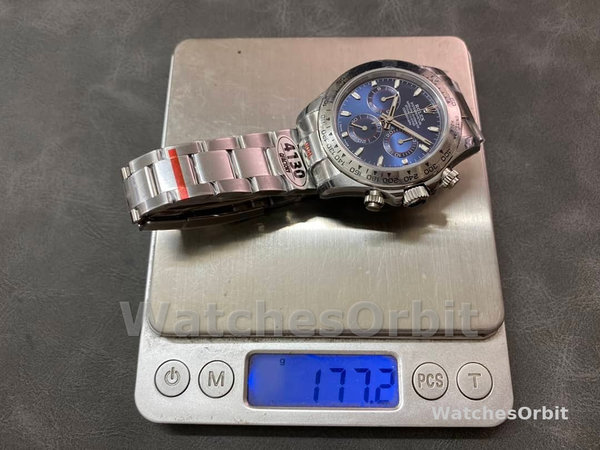 Mens Rolex Cosmograph Daytona-116509, 40mm, Blue Index Dial, Men’s Blue Replica Watch Image