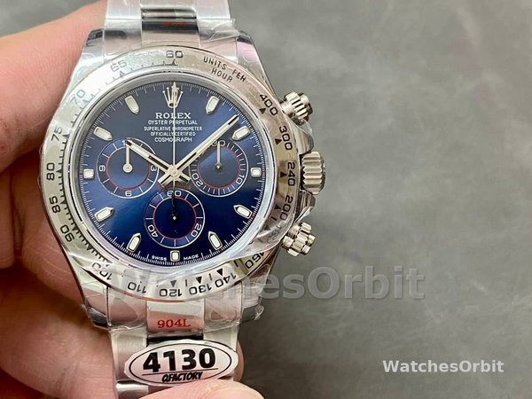 Mens Rolex Cosmograph Daytona-116509, 40mm, Blue Index Dial, Men’s Blue Replica Watch Image