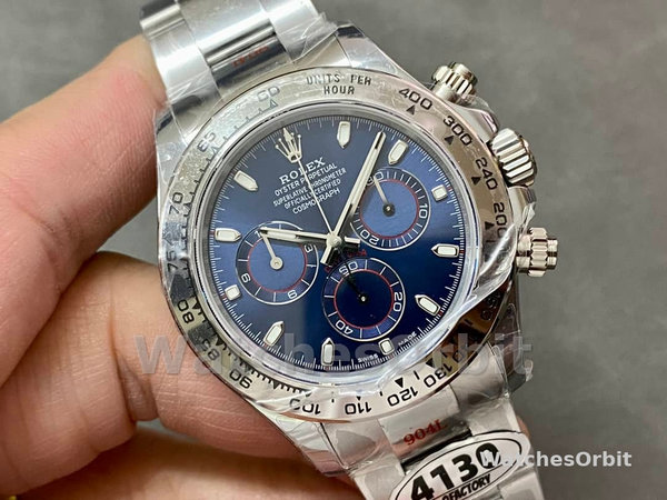 Mens Rolex Cosmograph Daytona-116509, 40mm, Blue Index Dial, Men’s Blue Replica Watch Image