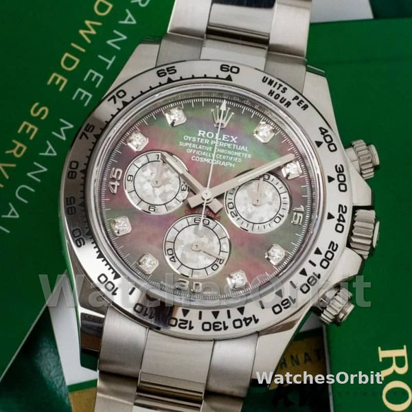 Rolex Cosmograph Daytona 116509 Diamond Markings 40MM Mens Replica Watch
