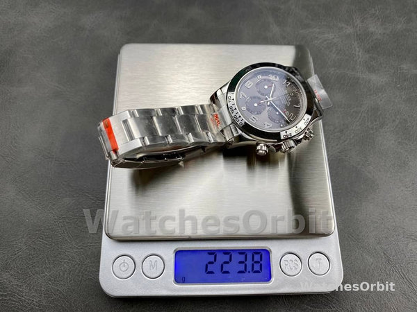 Mens Rolex Cosmograph Daytona-116509, 40mm, White Gold, Gray Arabic Dial, Men’s Grey Replica Watch Image