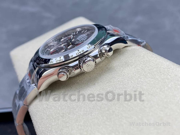 Mens Rolex Cosmograph Daytona-116509, 40mm, White Gold, Gray Arabic Dial, Men’s Grey Replica Watch Image