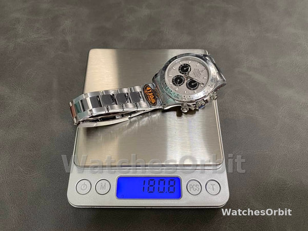 Replica Rolex Cosmograph Daytona-116509, 40 mm, quadrante grigio meteorite, Uomo, grigio meteorite
