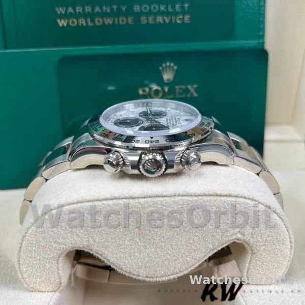Replica Rolex Cosmograph Daytona-116509, 40 mm, quadrante grigio meteorite, Uomo, grigio meteorite