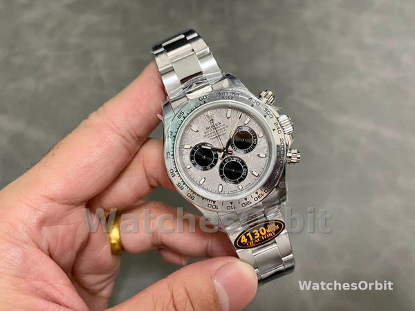 Replica Rolex Cosmograph Daytona-116509, 40 mm, quadrante grigio meteorite, Uomo, grigio meteorite