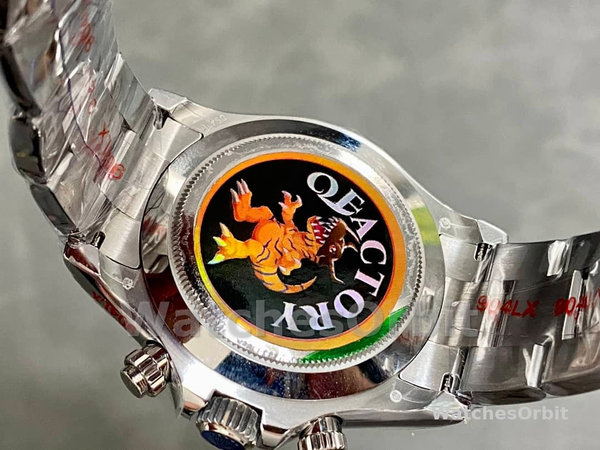 Replica Rolex Cosmograph Daytona-116509, 40 mm, quadrante grigio meteorite, Uomo, grigio meteorite