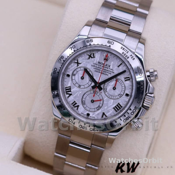 Men's Rolex Cosmograph Daytona-116509, 40mm, Meteorite Grey Roman Dial, Men’s Meteorite Grey