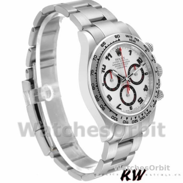 Men's Rolex Cosmograph Daytona-116509, 40mm, White Gold, Silver Arabic Dial, Men’s Silver