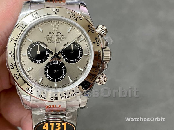 Mens Rolex Cosmograph Daytona-116509, 40mm, Silver Index Dial, Men’s Silver Replica Watch Image