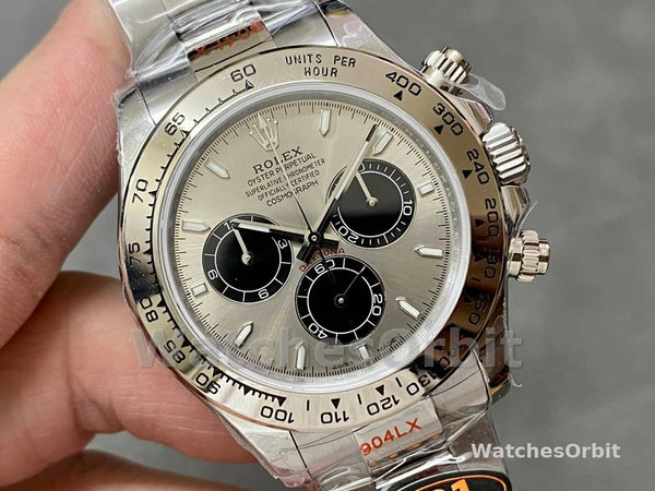 Mens Rolex Cosmograph Daytona-116509, 40mm, Silver Index Dial, Men’s Silver Replica Watch Image