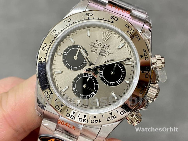 Mens Rolex Cosmograph Daytona-116509, 40mm, Silver Index Dial, Men’s Silver Replica Watch Image
