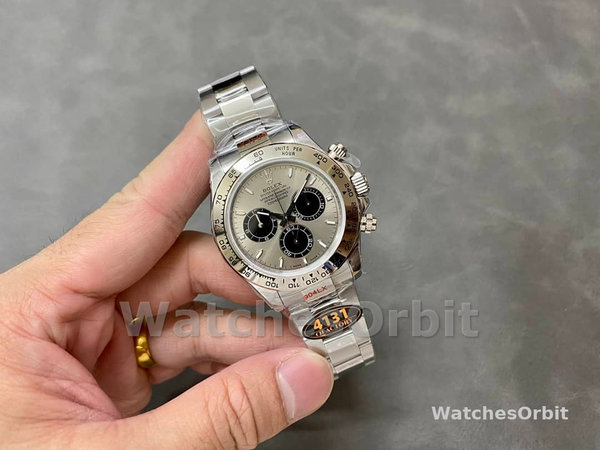 Mens Rolex Cosmograph Daytona-116509, 40mm, Silver Index Dial, Men’s Silver Replica Watch Image